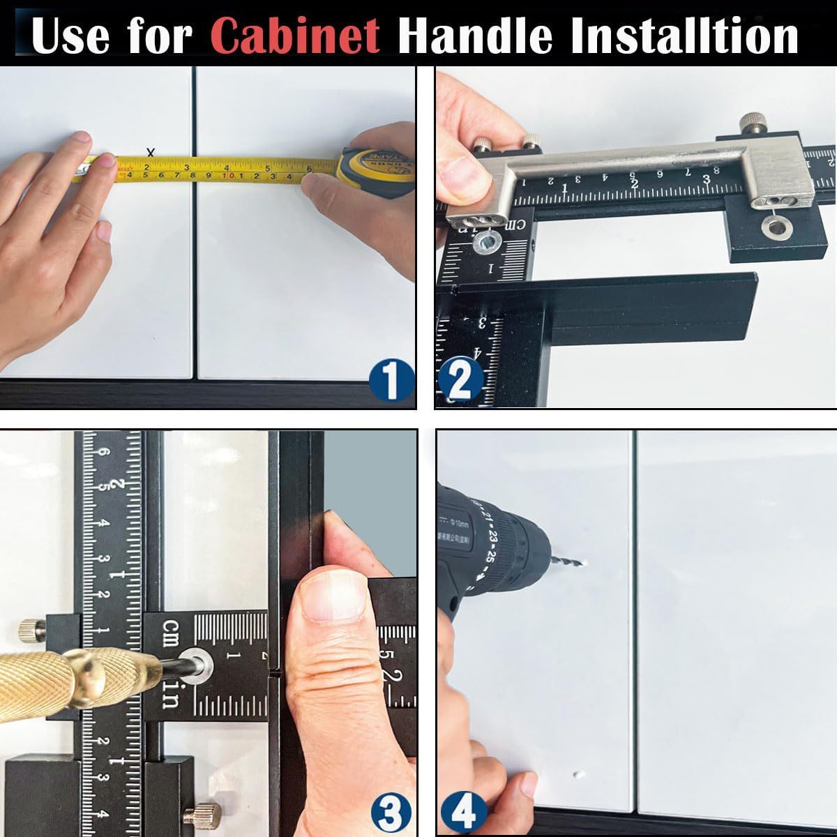 Aluminum Cabinet Hardware Jig