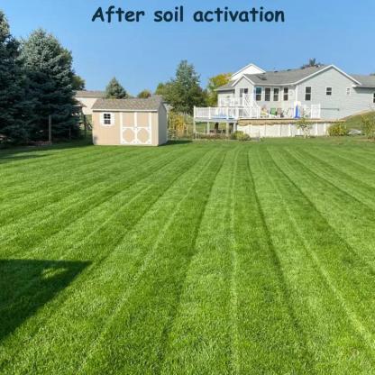 Soil Revitalizer , Concentrated Humic Acid Formula for Lawn & Garden Plant Food Enhancer Yields