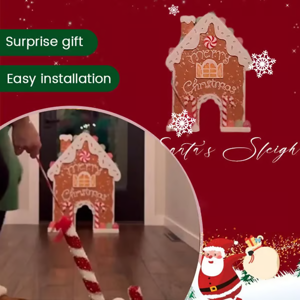 🔥LAST DAY 49% OFF -🎅 Gingerbread Golf Game Set - Best Christmas Game