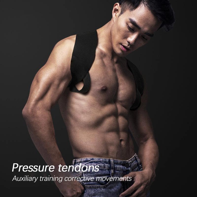 GETBED Fitness heavy shoulder straps, bench presses, shoulder support, shoulder training, press lifts,chest straight, straight back correction, open shoulder assist straps, Heavy Shoulder straightener breathable Healthcare so comfortable ValentinesDayGift