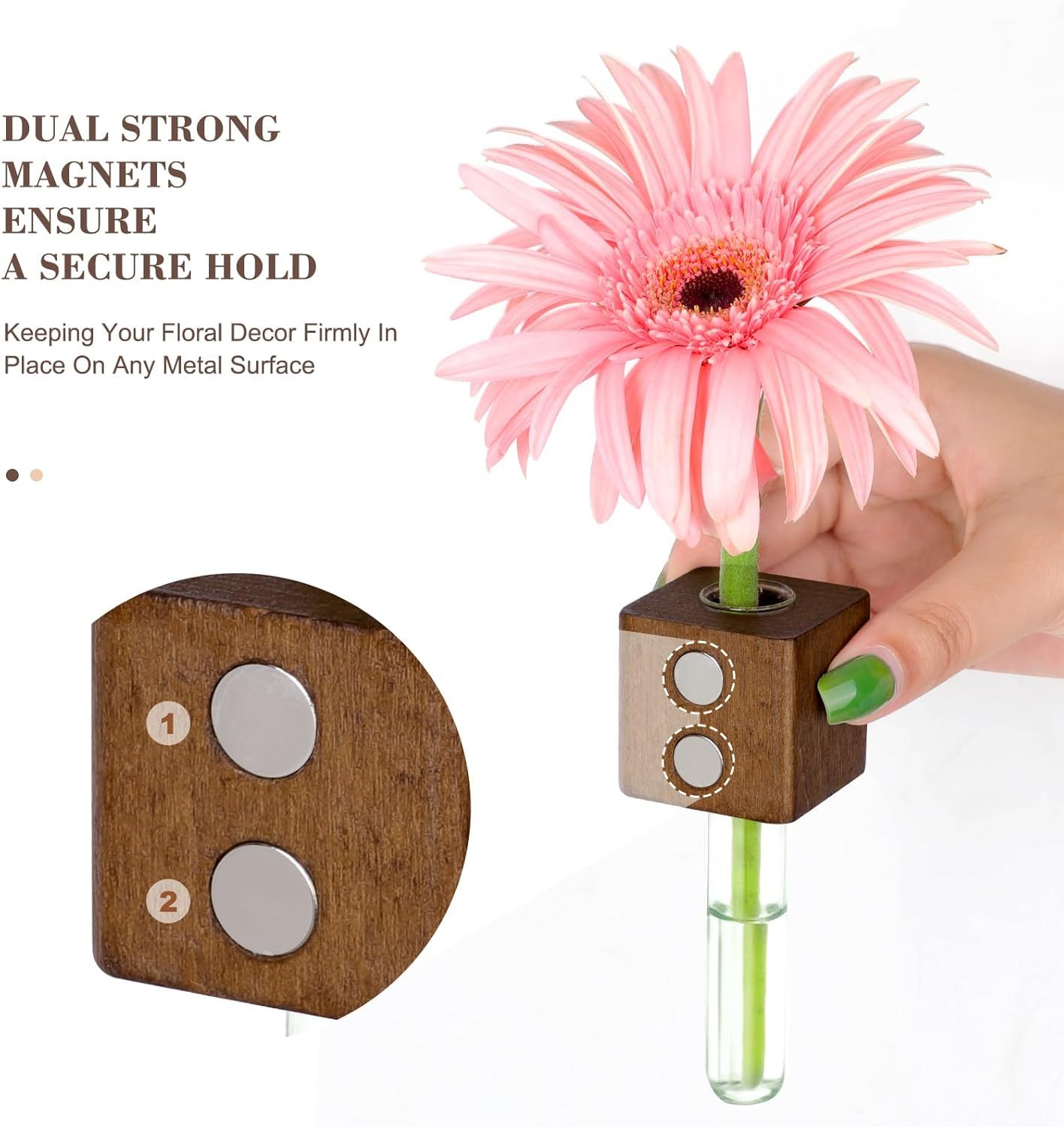 Fridge Magnet Planters 🪻🩷(Includes three sets)