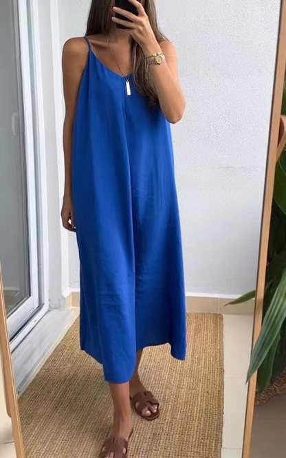 Women's casual loose suspender skirt