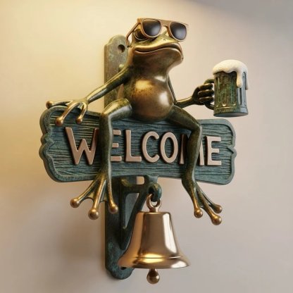 🐸Halloween Chill Frog WELCOME Doorbell