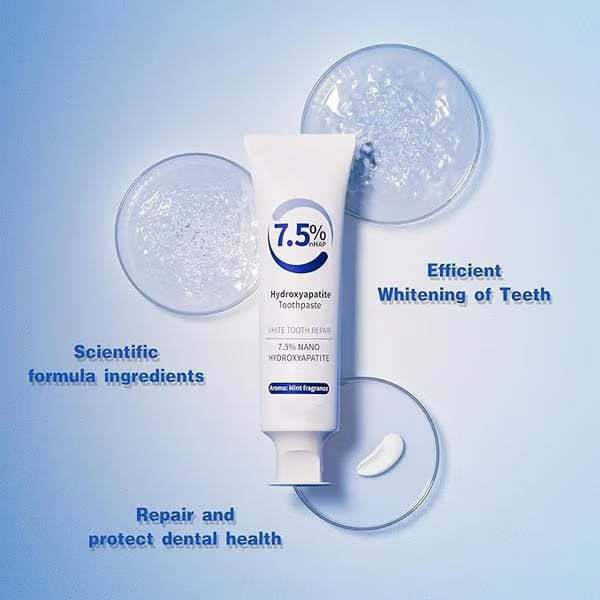 Fluoride-Free Hydroxyapatite Toothpaste  | Breath Freshening |Effective whitening