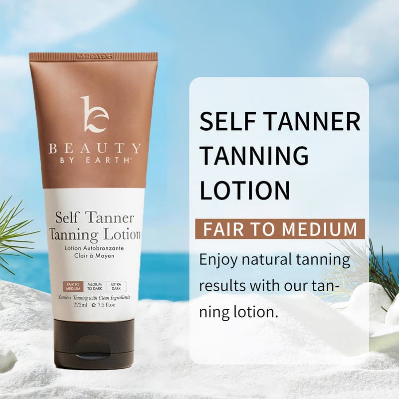 🌞 Get the Ultimate Sunless Glow – 49% OFF – ✨ Beauty by Earth Self Tanner Lotion – For a Natural, Streak-Free Tan