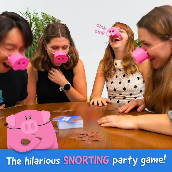 🎄Early Christmas Sale 49% OFF😂Snort Funny – The Oinkcredible You Laugh You Lose Party Game🐽