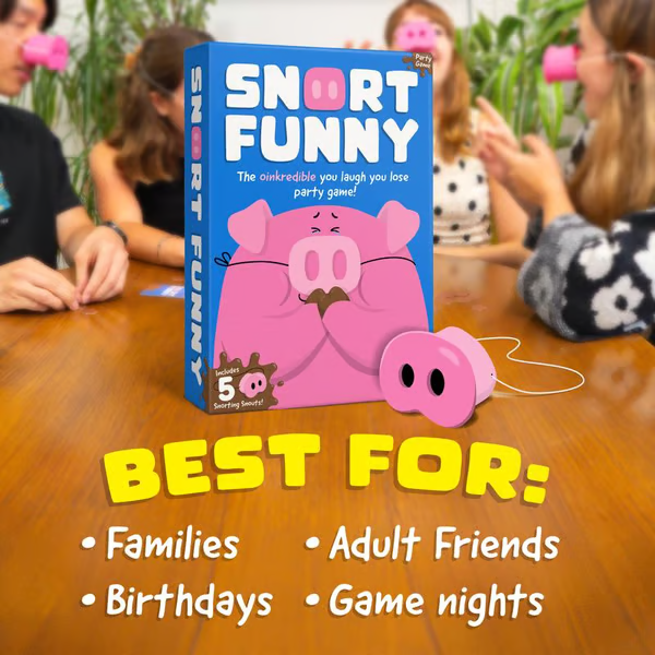 🎄Early Christmas Sale 49% OFF😂Snort Funny – The Oinkcredible You Laugh You Lose Party Game🐽