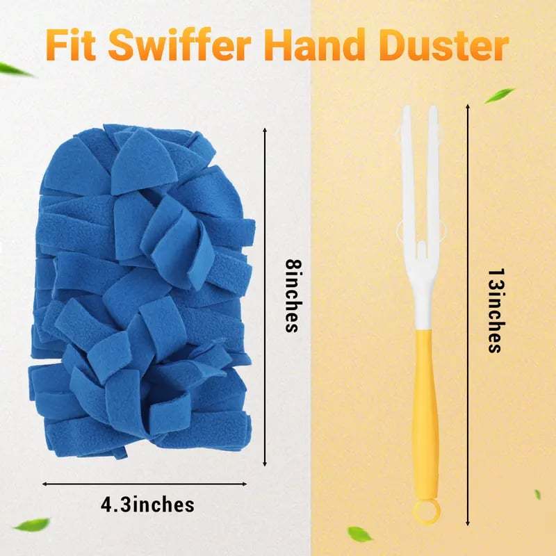 ✨ 360° Electrostatic Duster Kit with Handle & Refills🏠Sustainable Choice for a Dust-Free Home
