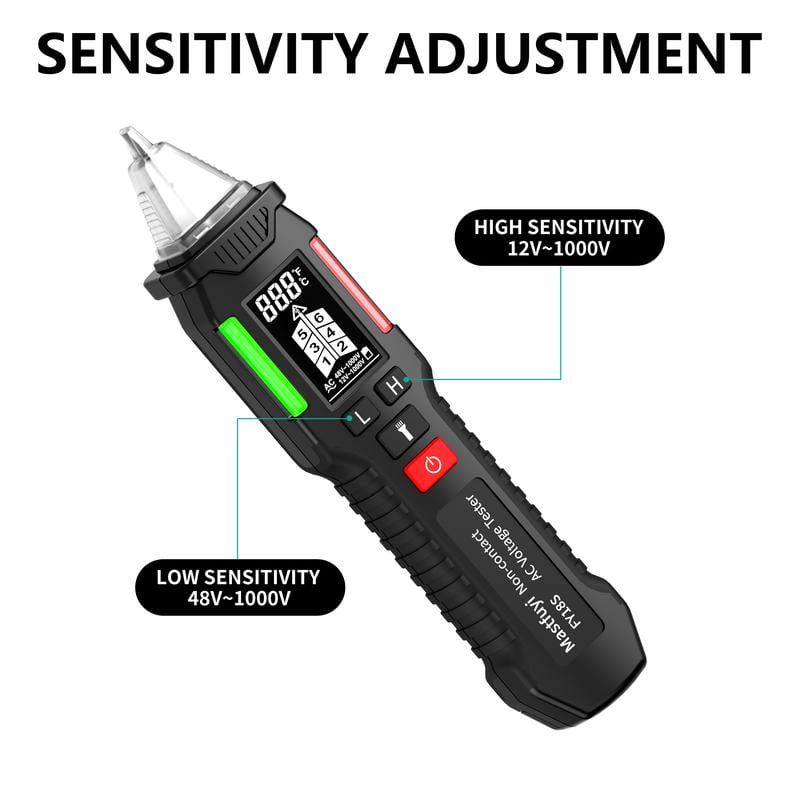 ⚡Hot Sales 49% OFF🔥AC Circuit Tester Non-Contact AC Voltage Tester with Temperature