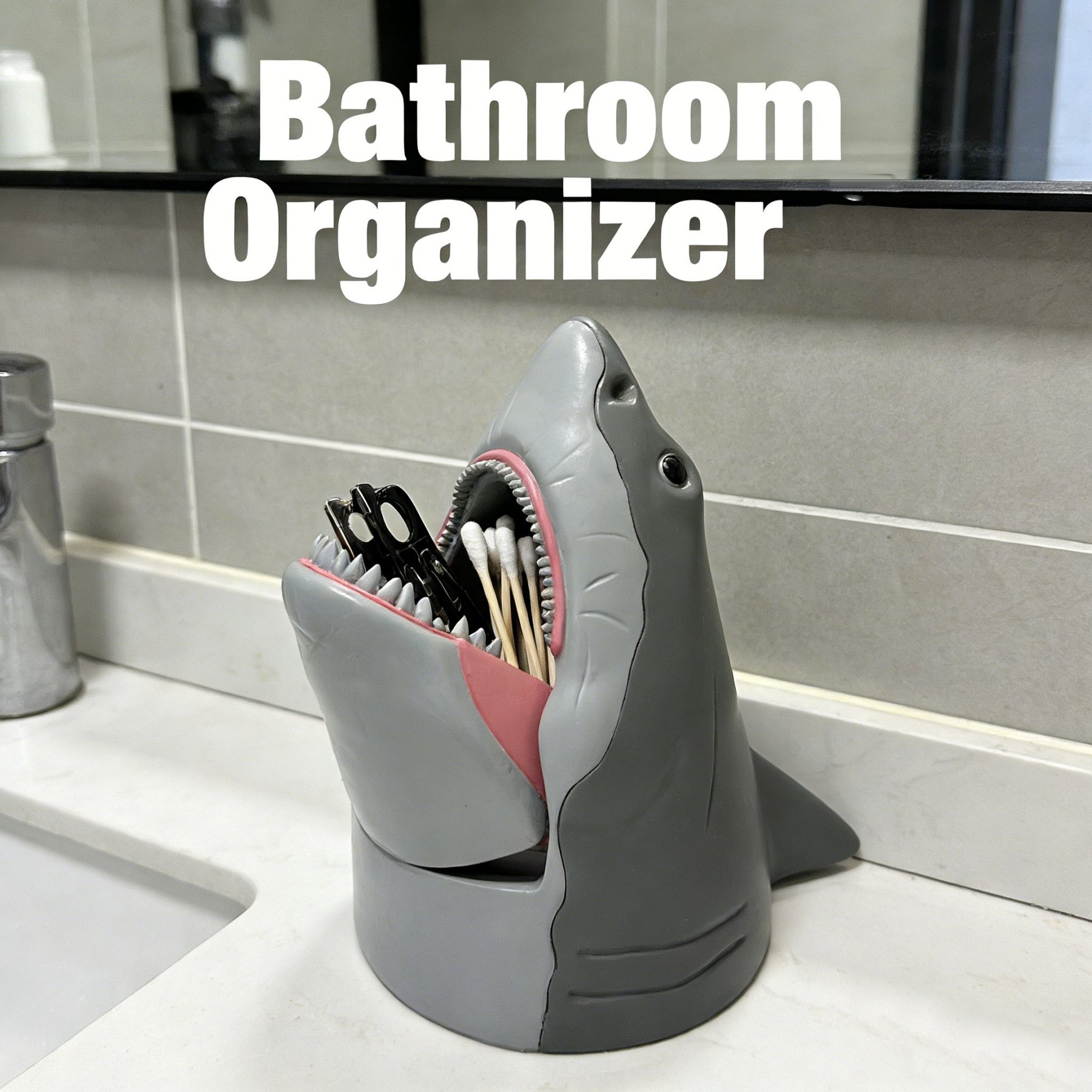 Shark-Shaped Storage Box & Popcorn Bucket