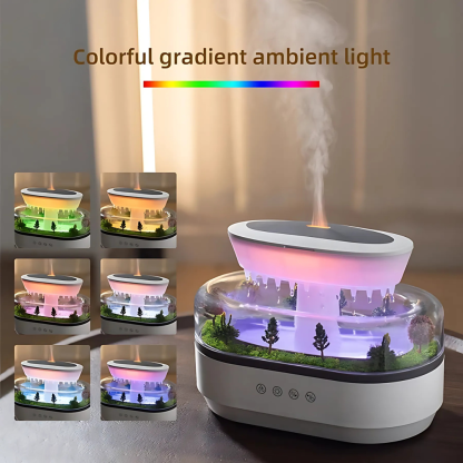Humidifier with Rain Effect（Free two bottles of essential oil）