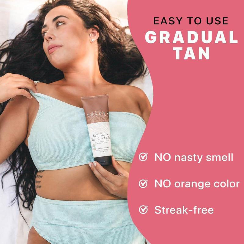 🌞 Get the Ultimate Sunless Glow – 49% OFF – ✨ Beauty by Earth Self Tanner Lotion – For a Natural, Streak-Free Tan