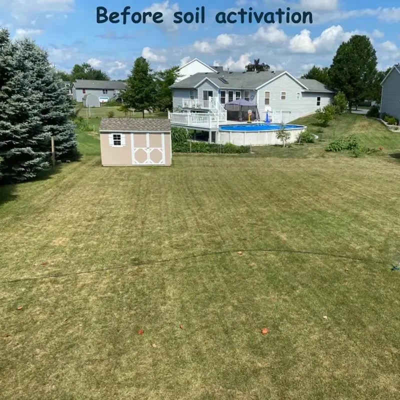 Soil Revitalizer , Concentrated Humic Acid Formula for Lawn & Garden Plant Food Enhancer Yields