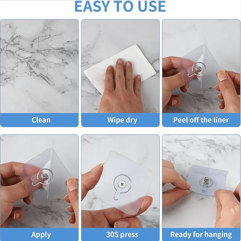 ⚡Drill Free Adhesive Hooks