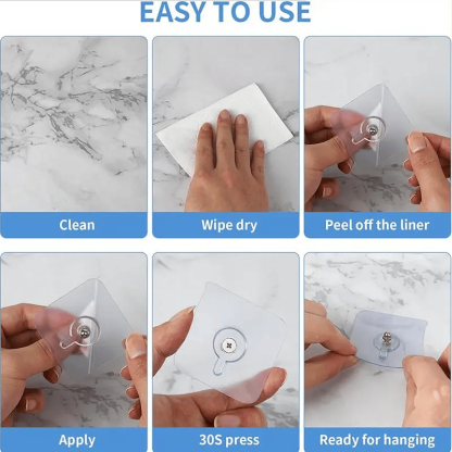 ⚡Drill Free Adhesive Hooks