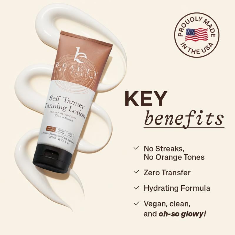 🌞 Get the Ultimate Sunless Glow – 49% OFF – ✨ Beauty by Earth Self Tanner Lotion – For a Natural, Streak-Free Tan