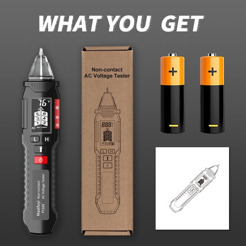 ⚡Hot Sales 49% OFF🔥AC Circuit Tester Non-Contact AC Voltage Tester with Temperature