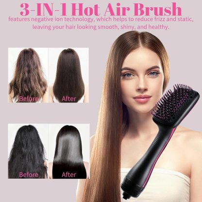 Hair Dryer Brush Blow Dryer Brush in One, 3 in 1 One Step Hair Dryer and Styler