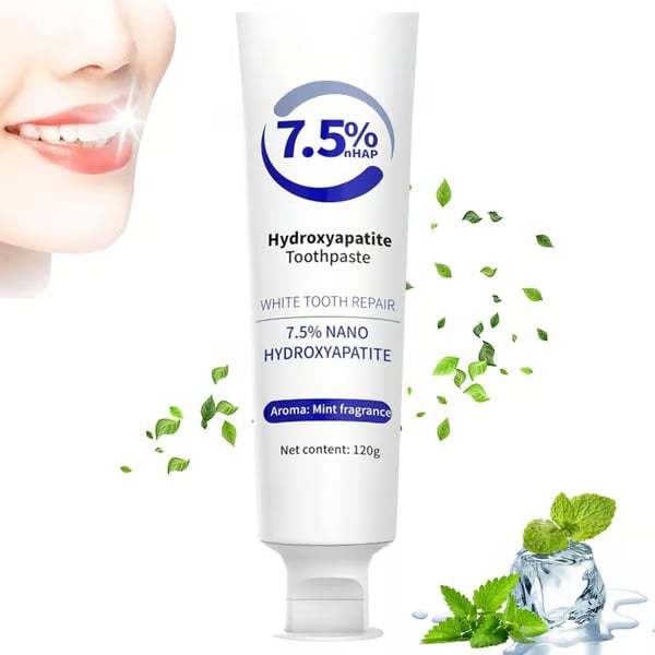 Fluoride-Free Hydroxyapatite Toothpaste  | Breath Freshening |Effective whitening