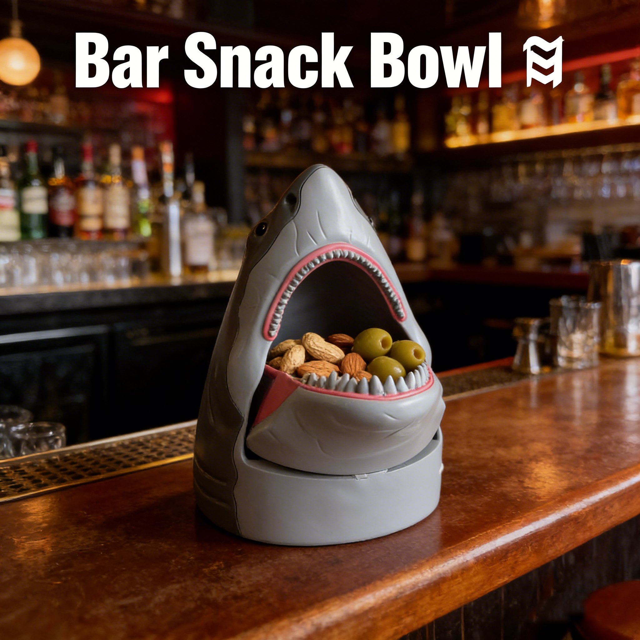 🦈 Shark-Shaped Storage Box & Popcorn Bucket