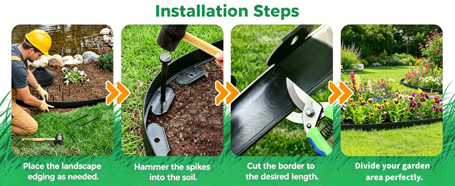 🔥Upgraded No Dig Landscape Edging