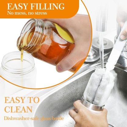 No Drip No Mess Leak-Free Honey Dispenser