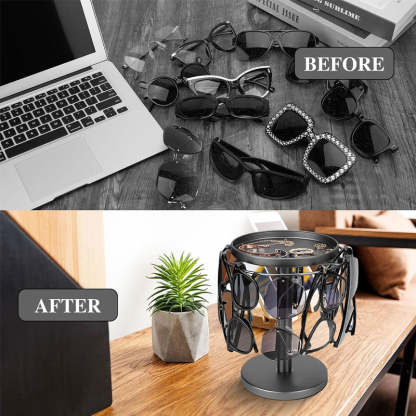 Rotating glasses stand