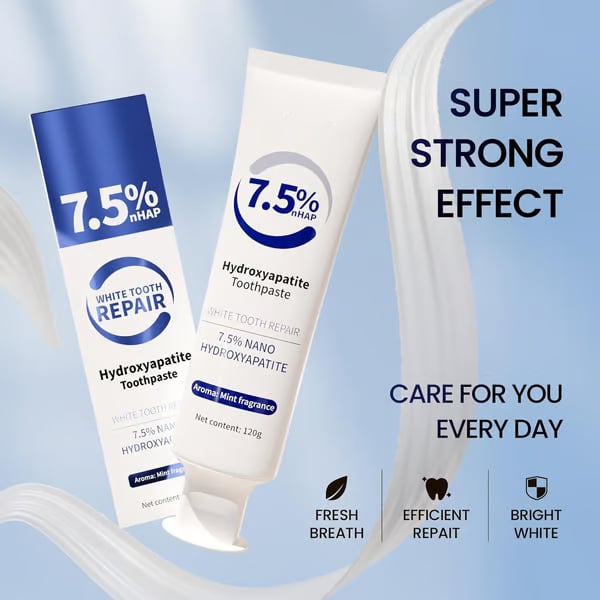 Fluoride-Free Hydroxyapatite Toothpaste  | Breath Freshening |Effective whitening