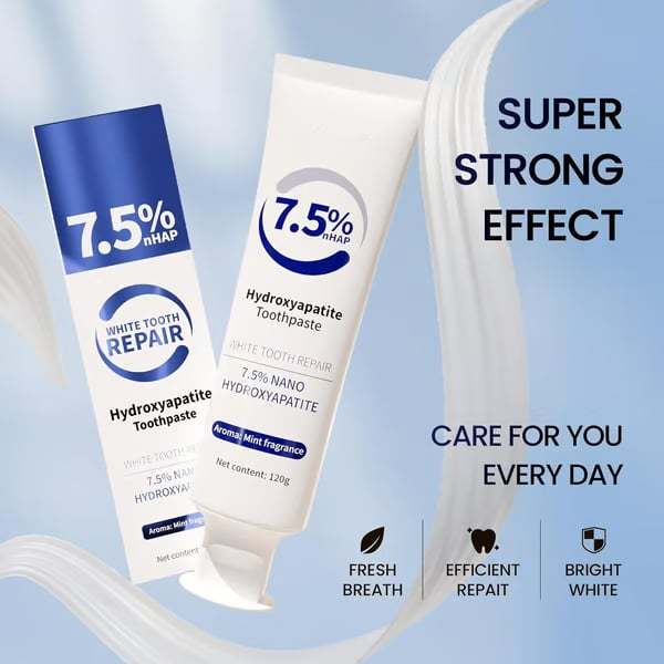 Fluoride-Free Hydroxyapatite Toothpaste  | Breath Freshening |Effective whitening