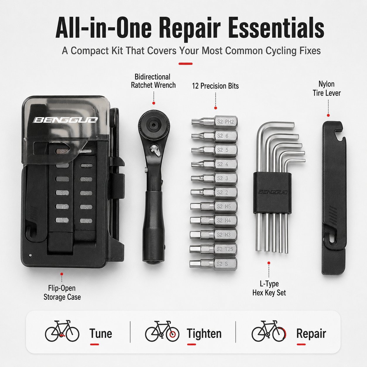 🚴 Pocket-Sized Bike Repair Tool Kit | Never Get Stranded Mid-Ride Again!