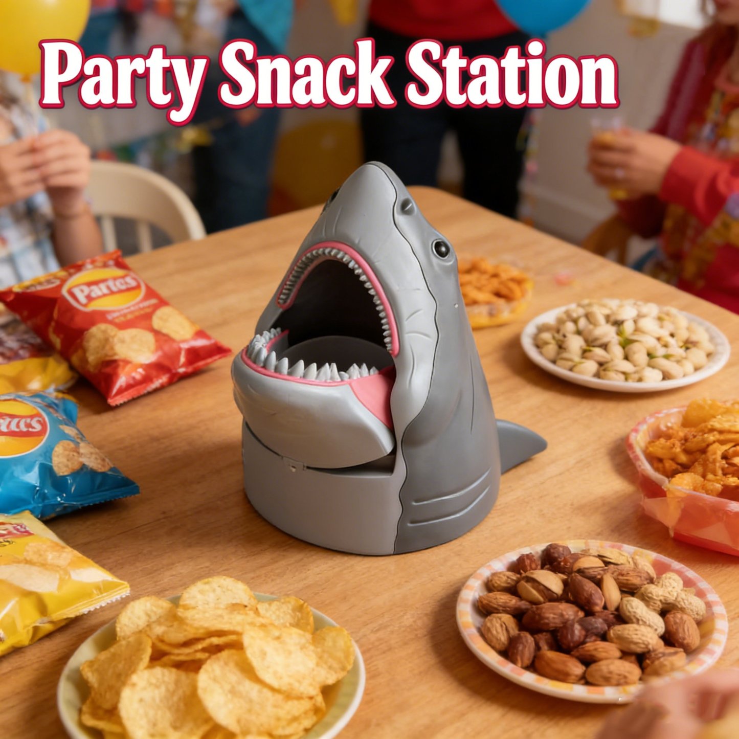 🦈 Shark-Shaped Storage Box & Popcorn Bucket