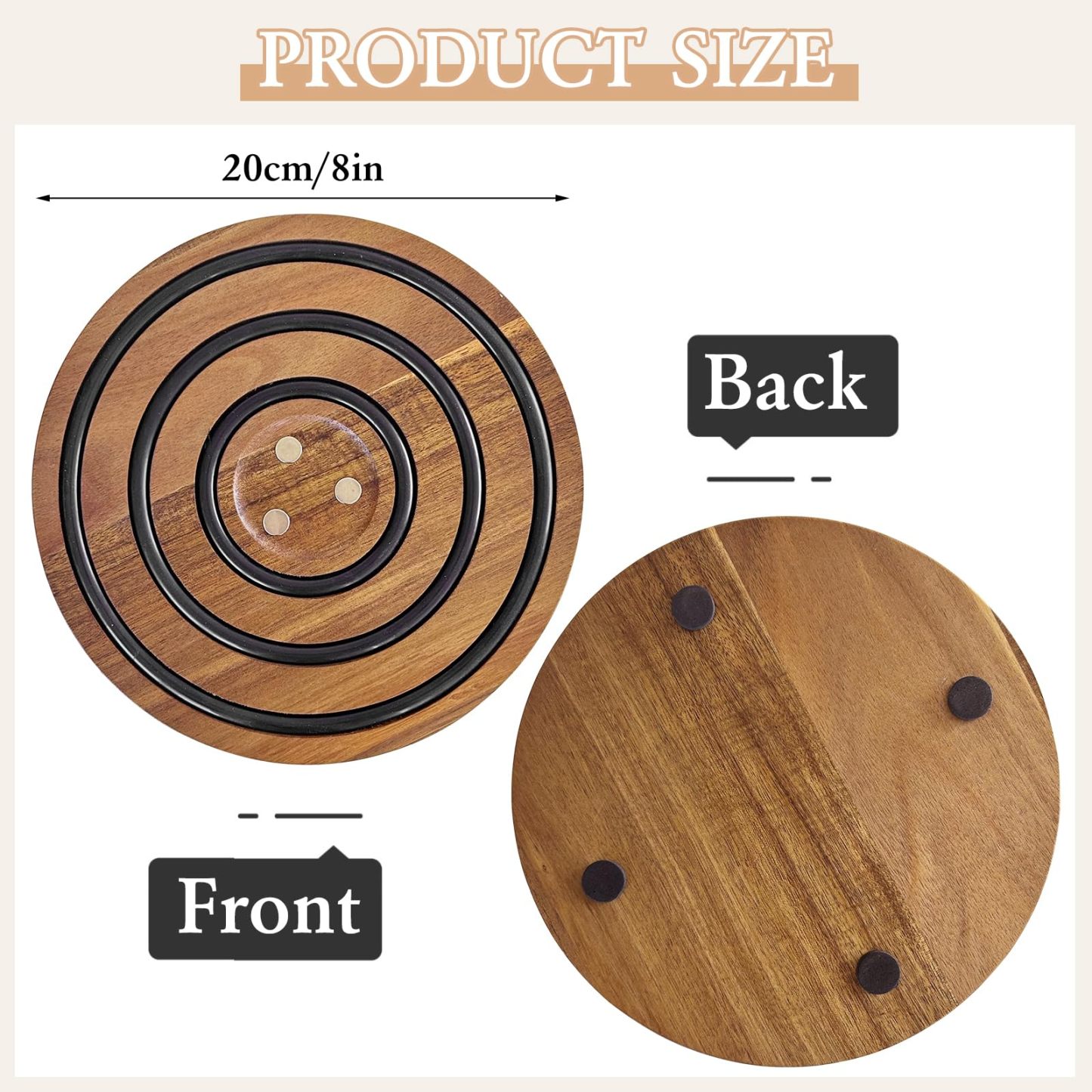 Magnetic Wooden Trivets