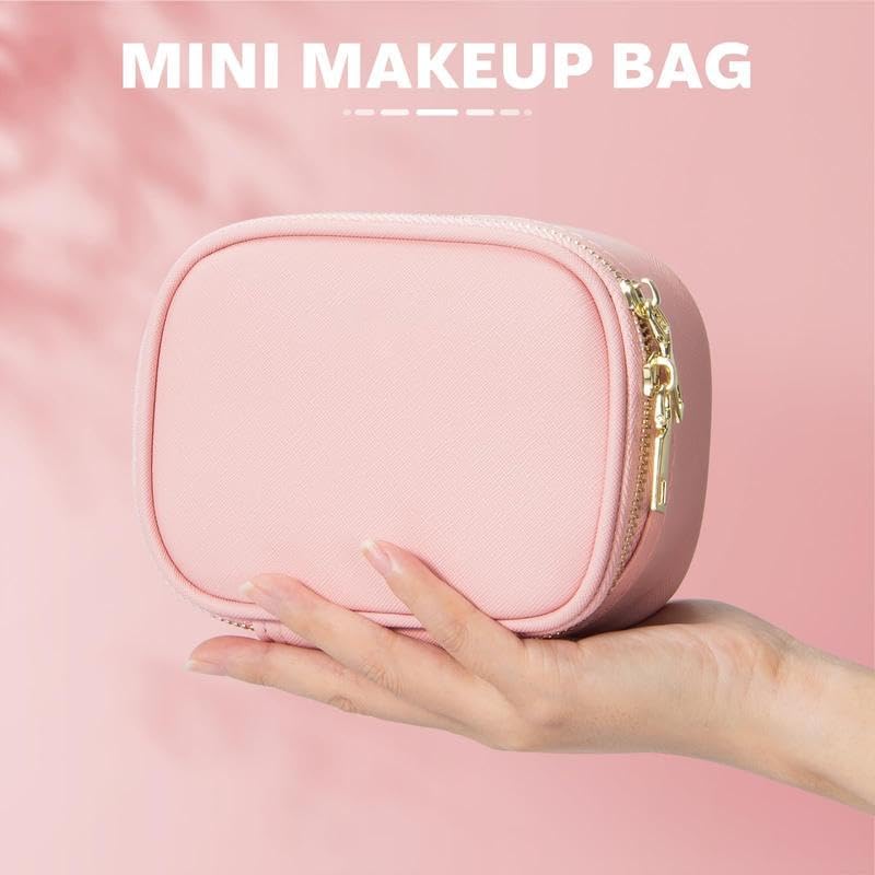 Compact Makeup Bag with Mirror and Light