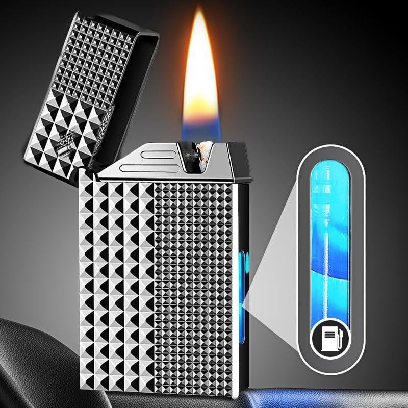 🔥 Voice-Activated Metal Windproof Lighter | 4 Smart Ignition Modes & USB Rechargeable