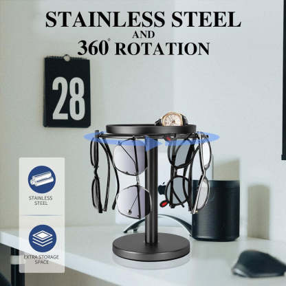 Rotating glasses stand