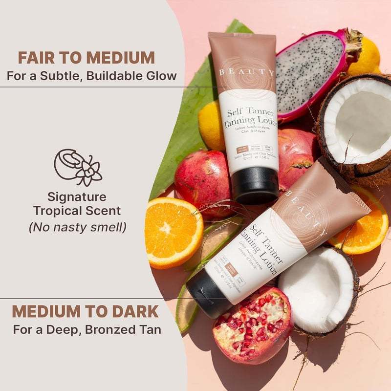 🌞 Get the Ultimate Sunless Glow – 49% OFF – ✨ Beauty by Earth Self Tanner Lotion – For a Natural, Streak-Free Tan