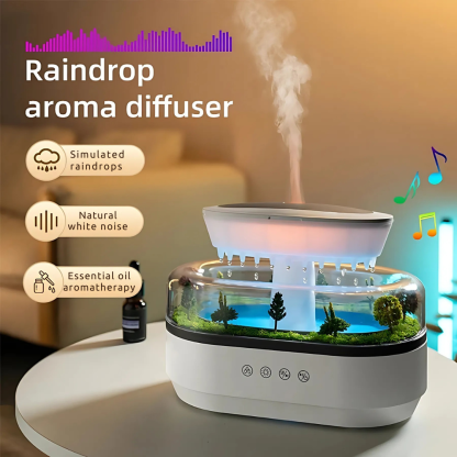 Humidifier with Rain Effect（Free two bottles of essential oil）
