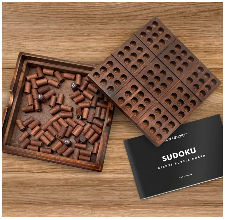 Wooden Sudoku board game