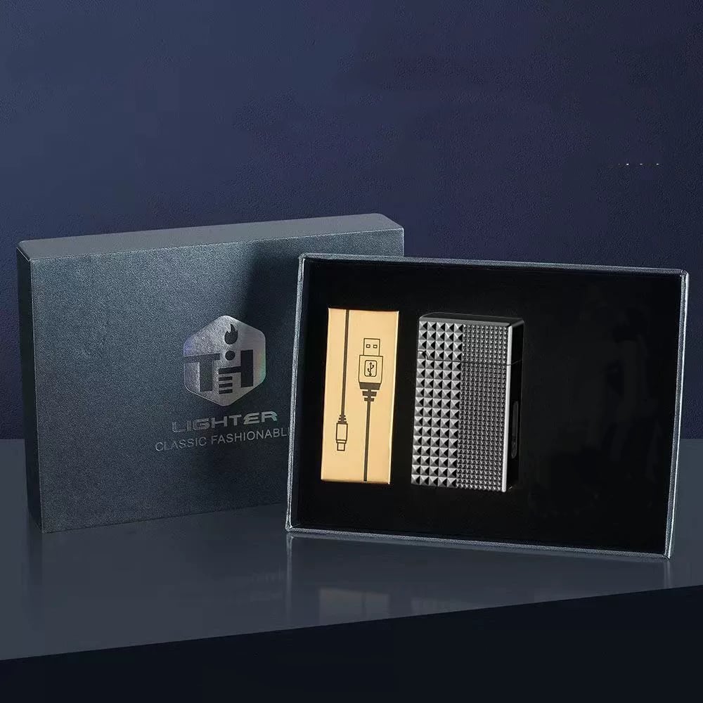 🔥 Voice-Activated Metal Windproof Lighter | 4 Smart Ignition Modes & USB Rechargeable