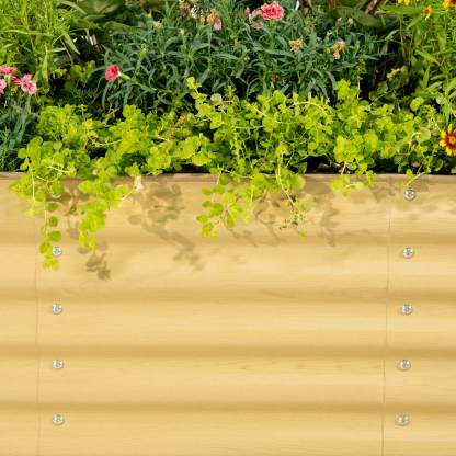 17" Tall 10 In 1 Modular Metal Raised Garden Bed Kit