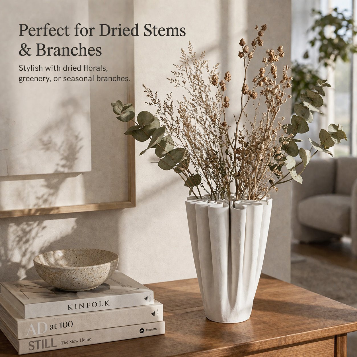 🏺 Artistic Ceramic Ikebana Vase