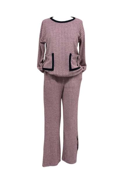 Contrast Pocket Drop Shoulder Pants Two Piece Set
