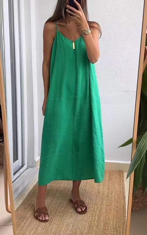 Women's casual loose suspender skirt