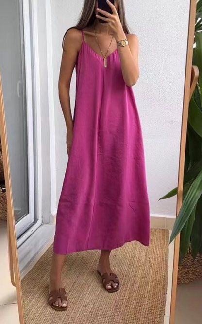 Women's casual loose suspender skirt