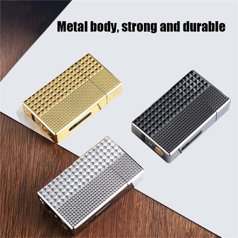 🔥 Voice-Activated Metal Windproof Lighter | 4 Smart Ignition Modes & USB Rechargeable