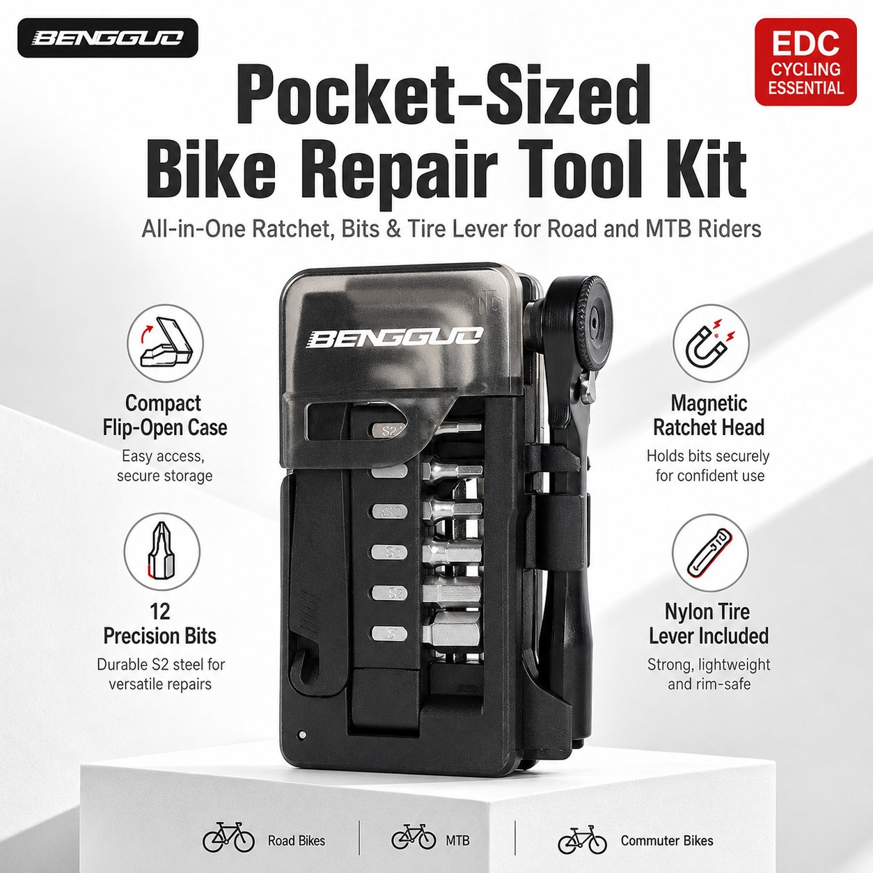 🚴 Pocket-Sized Bike Repair Tool Kit | Never Get Stranded Mid-Ride Again!