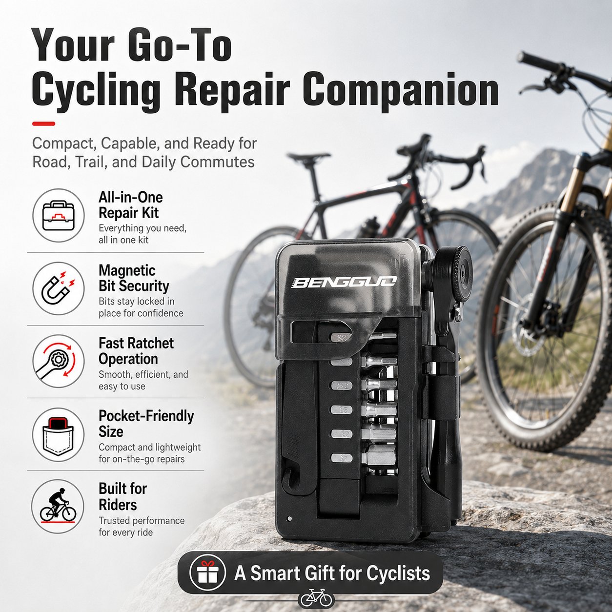 🚴 Pocket-Sized Bike Repair Tool Kit | Never Get Stranded Mid-Ride Again!