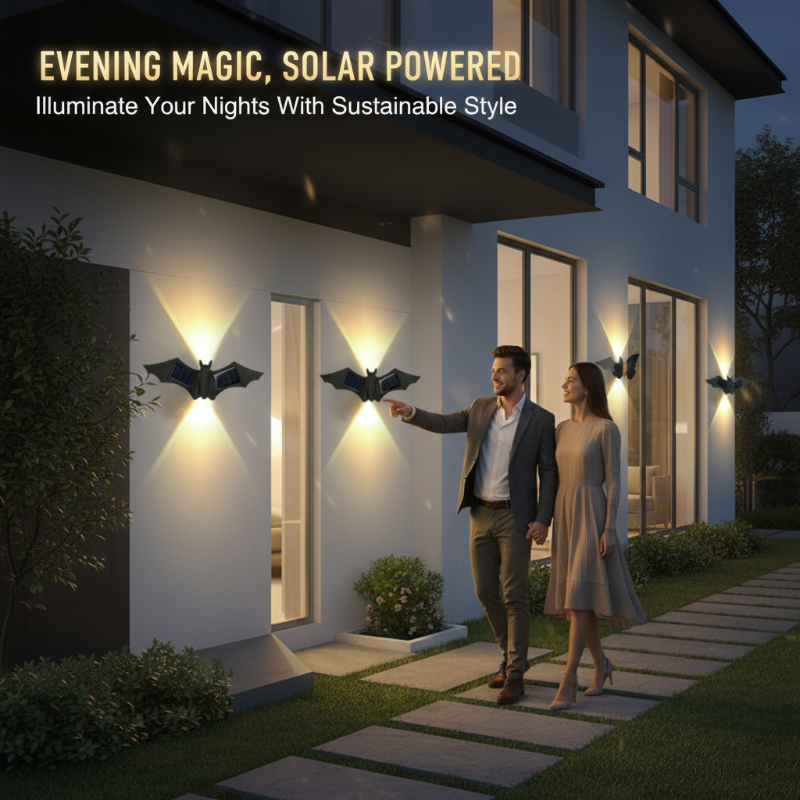 Ambient Solar Wall Light for Outdoor Spaces