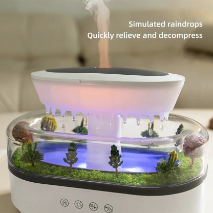 Humidifier with Rain Effect（Free two bottles of essential oil）