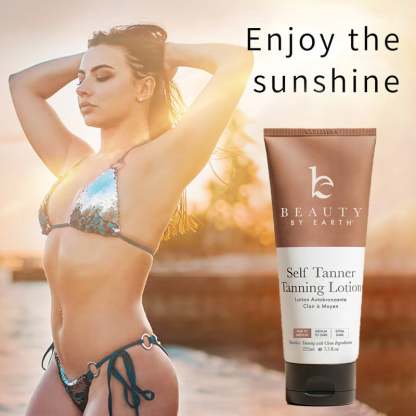 🌞 Get the Ultimate Sunless Glow – 49% OFF – ✨ Beauty by Earth Self Tanner Lotion – For a Natural, Streak-Free Tan